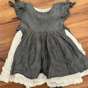 Well loved well dressed wolf dress 3T denim colored.